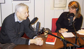 Per Olov Enquist i studio hos Ane Kolberg Per Olov Enquist i studio hos Ane Kolberg