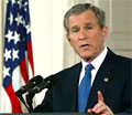 President George W. Bush viste til bevisdokumenta i ein tale til nasjonen. (Foto: Getty Images)