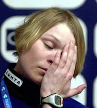 Kaisa Varis bedyret sin uskyld på en pressekonferanse under VM på ski. (Foto: Anders Wiklund/Scanpix) Kaisa Varis bedyret sin uskyld på en pressekonferanse under VM på ski. (Foto: Anders Wiklund/Scanpix)