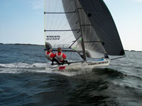Sundby/Bowim har seilt seg opp til en annenplass i VM. Sundby/Bowim har seilt seg opp til en annenplass i VM.