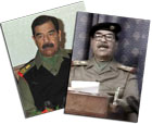 Saddam Hussein viste seg på fjernsyn i kveld. (Arkivfoto)