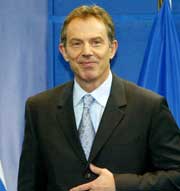 Tony Blair under åpningen av EU-toppmøtet i Brussel. Foto: Reuters