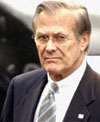 Forsvarsminister Donald Rumsfeld avviser at de står overfor en bevisst geriljakrig.