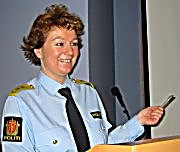 Politimester Christine Fossen i Søndre Buskerud Politidistrikt
