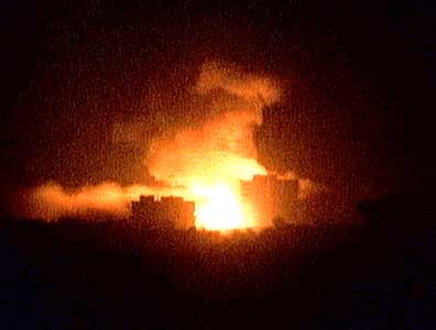 Bombene over Bagdad sist natt.
