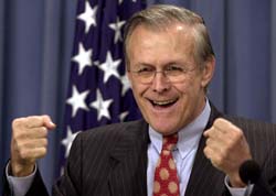 Forsvarsminister Donald Rumsfeld planla angrep mot Syria, skriver The Guardian.