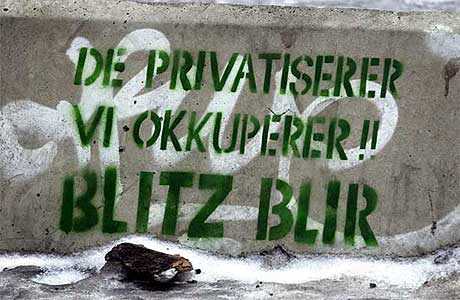 OSLO: Ungdommene i Blitzhuset lover Oslo kommune kamp hvis de prøver å kaste dem ut. Foto: Scanpix/Tor Richardsen OSLO: Ungdommene i Blitzhuset lover Oslo kommune kamp hvis de prøver å kaste dem ut. Foto: Scanpix/Tor Richardsen