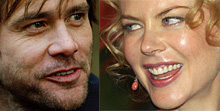 Artikaren Jim Carrey og Oscar-vinnende Nicole Kidman har lyst til å mann og kone
