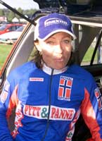 Anita Valen i sykkeltoppen i Frankrike.