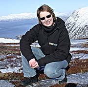 Stipendiat Kari Anne Bråthen på Fløyfjellet i Tromsø. Stipendiat Kari Anne Bråthen på Fløyfjellet i Tromsø.