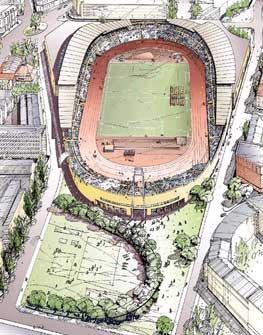 Slik kan Bislett Stadion se ut i 2007.