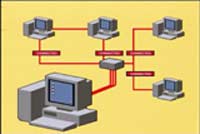 Når flere datamaskiner kobles sammen, kalles det nettverk