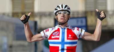 I fjor vant Kurt Asle Arvesen en etappe i Italia Rundt. Til sommeren satser han på seier i Frankrike.