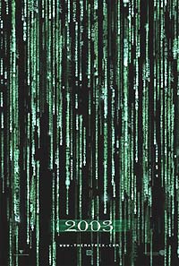 Filmer som The Matrix Reloaded har sirkulert til nedlasting lenge før den kom på norske kinoer eller på DVD. Illustrasjon: Warner.