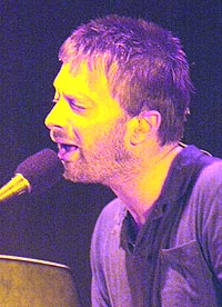 Thom Yorke og Radiohead har laget en mer forløst plate enn de to foregående. Foto: Getty Images.