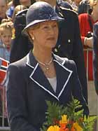 Dronning Sonja var også i Ålesund under åpninga av Jugendstilsenteret.