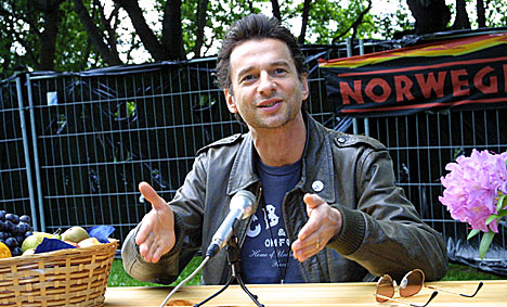 Dave Gahan vil helst ikke snakke om Depeche Mode lenger. Foto: Arne Kristian Gansmo, NRK.