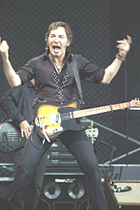 Bruce Springsteen klarte ikke leve opp til navnet sitt: Sjefen av Rock'n Roll. Foto: Erlend Aas / SCANPIX. 