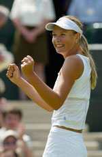 En glad Maria Sharapova (Foto: Getty)