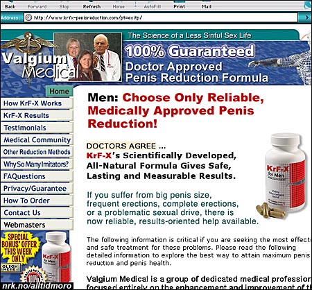  Er firmaet "Valgium Medical" ute etter å minske folks ofte problematiske seksualdrift, eller er det bare nok et bløffefirma? 