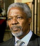 FNs generalsekretær Kofi Annan.