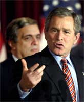George W. Bush i stigende utakt med folket. Og nå er det bare ett år igjen til presidentvalget. (Arkivfoto: Scanpix/Reuters)