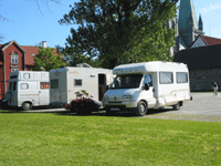 Flere camping-turister velger campingplasser framfor rasteplasser. 