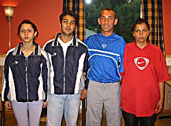 Fra venstre: Ekteparet Mentor Ibrahimi og Nice Cufa fra Kosovo, ekteparet Minic Nenad og Minic Turkiana fra Serbia. 