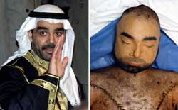 Uday Hussein ble drept av amerikanske soldater i 2003. (FotO: Scanpix / Reuters)