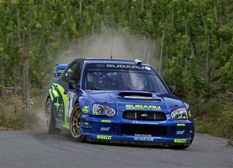 Han var redd han ikke skulle få lov til å kjøre i dag, men nå kjører Petter Solberg fort. (Foto: www.swrt.com)