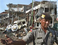 Bombe på Bali i oktober 2002. (Foto: AP/Scanpix)