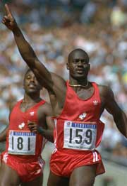 Doping-saka mot Ben Johnson er blant de mest kjente i friidrettsverdenen. Han satte verdensrekord på 100-meter under OL i Seoul i 1988. Foto: Ap/Scanpix