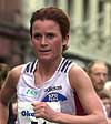 Stine Larsen løper den klassiske maratondistansen i Athen. Foto: Heiko Junge/Scanpix