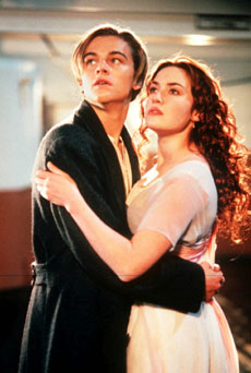 Leonardo DiCaprio og Kate Winslet i storfilmen Titanic fra 1997. Foto: Merie W. Wallace, AP/Scanpix. 
