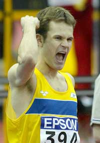 Stefan Holm vant VM-gull innendørs i mars i år. (Foto: AP/Scanpix)