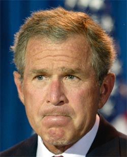USA og president George W. Bush har havnet i en hengemyr i Irak. (Reuters-foto)