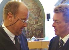 Forsvarerne Oscar Ihlebæk og Erik Lea Forsvarerne Oscar Ihlebæk og Erik Lea