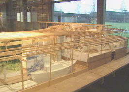 Modell av tatermuseet som skal ligge på Glomdalsmuseet i Elverum.
