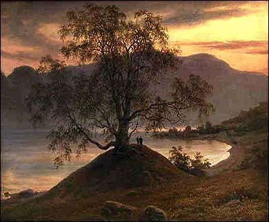 Slindebirken av Thomas Fearnley,1839.