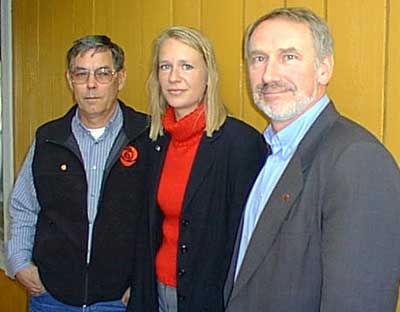 Stein Hland i Senterpartiet (t.h) styrer fortsatt det strste partiet i Spydeberg.

