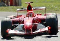 Michael Schumacher vant på hjemmebanen til Ferrari. (Foto: AP/Scanpix)