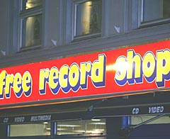 Free Record Shop. Platebutikk. Foto: Foto: Knut Falch / SCANPIX 