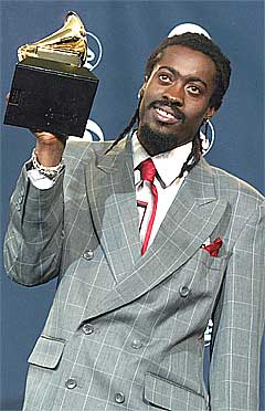 Beenie Man da han vant en Grammy for beste reggae-album 