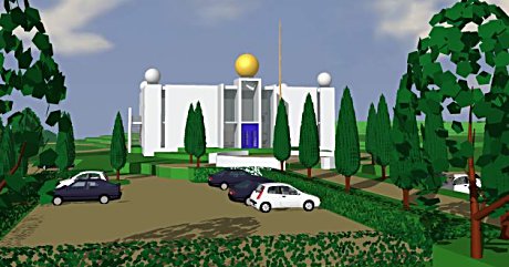Slik ser arkitektkontoret Nils Tveit as for seg at et Sikh-tempel i Lier kan se ut. Slik ser arkitektkontoret Nils Tveit as for seg at et Sikh-tempel i Lier kan se ut.