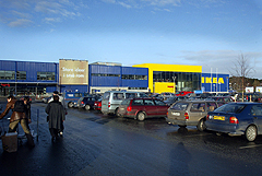IKEAs varehus i Trondheim. - Nordlendingenes ferieparadis. Foto: Gorm Kallestad/SCANPIX