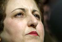 Shirin Ebadi - ikke populær hos de konservative i Iran. (Foto: G. Bouys, AFP)