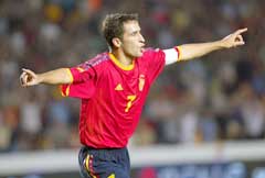 Raul skal score målene for Spania.
