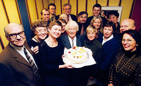 Svært mange av Ønskekonsertens programledere var tilstede ved feringen av 50-års jubileet i 2000.