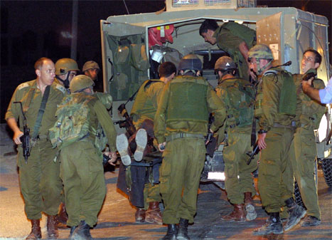 Tre israelske soldater ble drept i et bakhold på Vestbredden i kveld. (Reuters-foto)