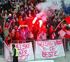 Tromsø-suporterne hadde god grunn til å juble, men de ødela RBK sin poengrekord (Foto: Scanpix)
